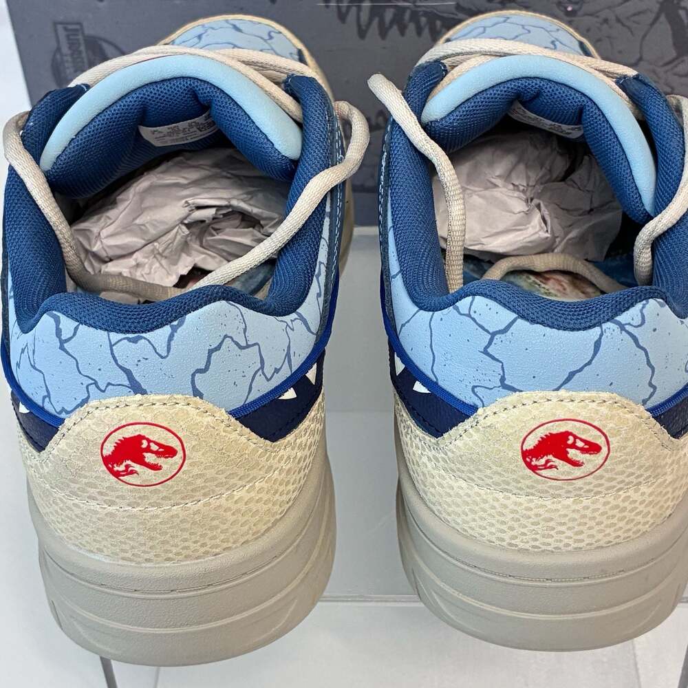 PUMA x Jurassic World Rebound Retro Sneakers Seafoam-Navy-Creamy Vanilla - Picture 6 of 12